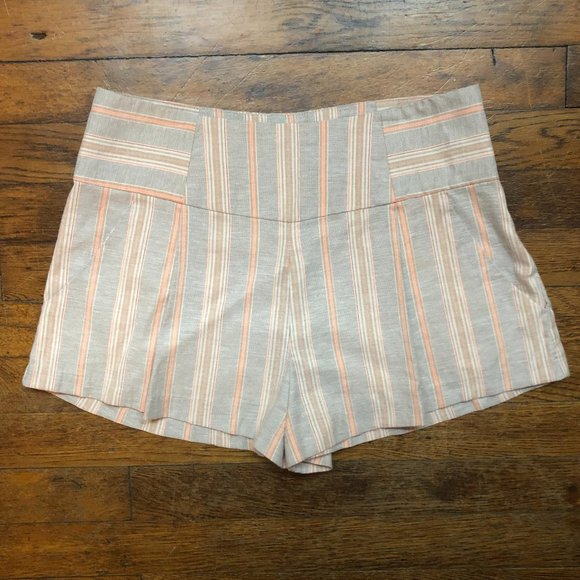 Free People Stripe High Waist Pleated Austin Short - Picture 7 of 12